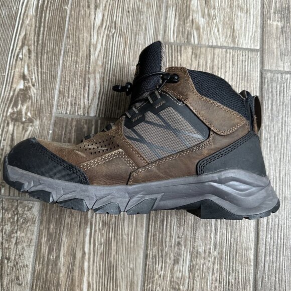 Carolina Boots Men's 11.5D  8" Waterproof Work Brown Leather Fabric Lace CA5053 - Picture 7 of 10